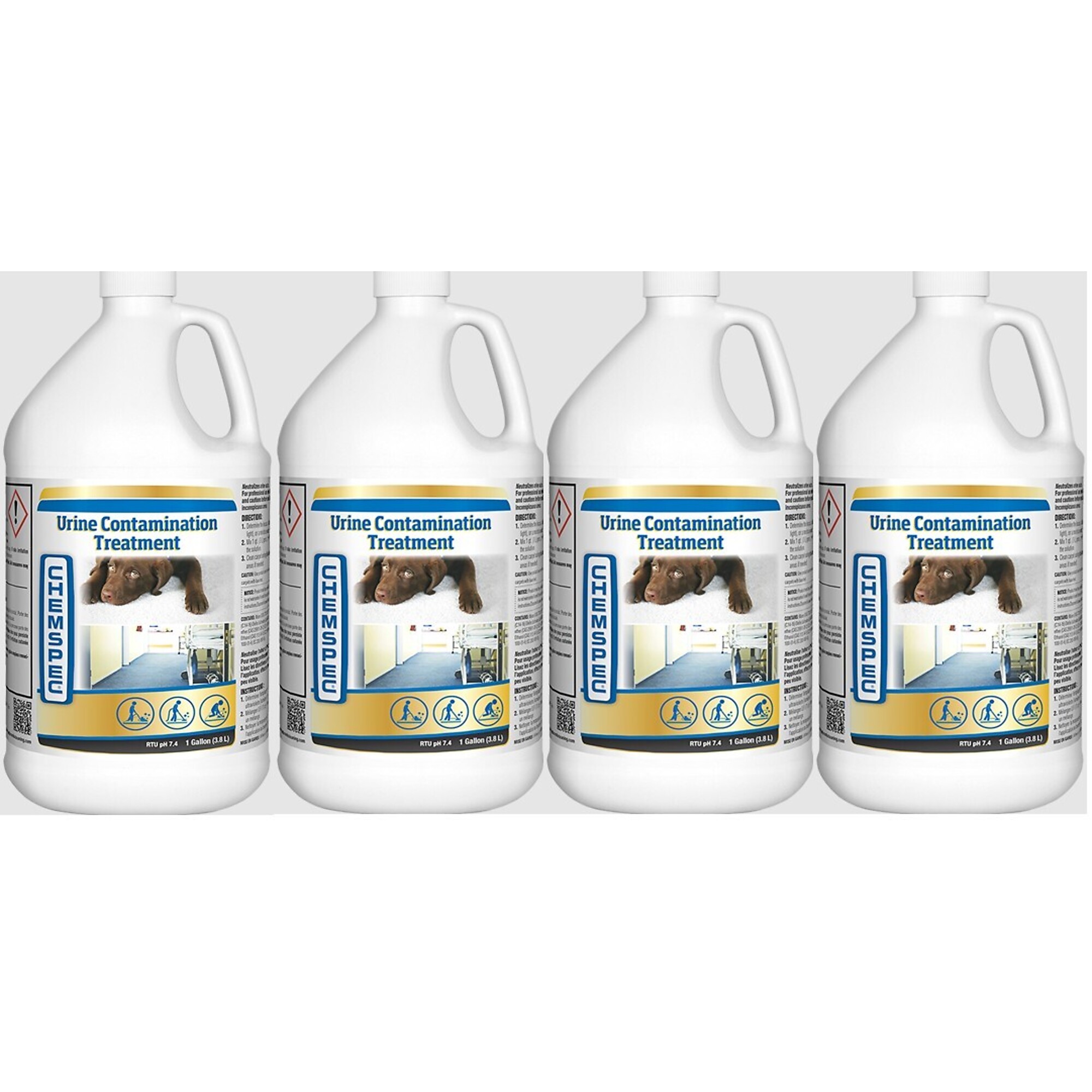 CHEMSPEC, Urine Contamination Treatment, Case of 4 one-gallon bottles, Model # 1120054